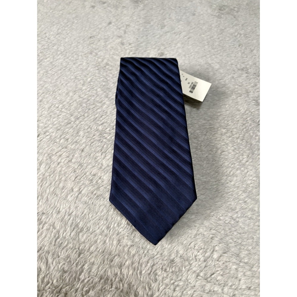 New‎ Express Design Studio Blue Striped Silk Neck Tie NWT